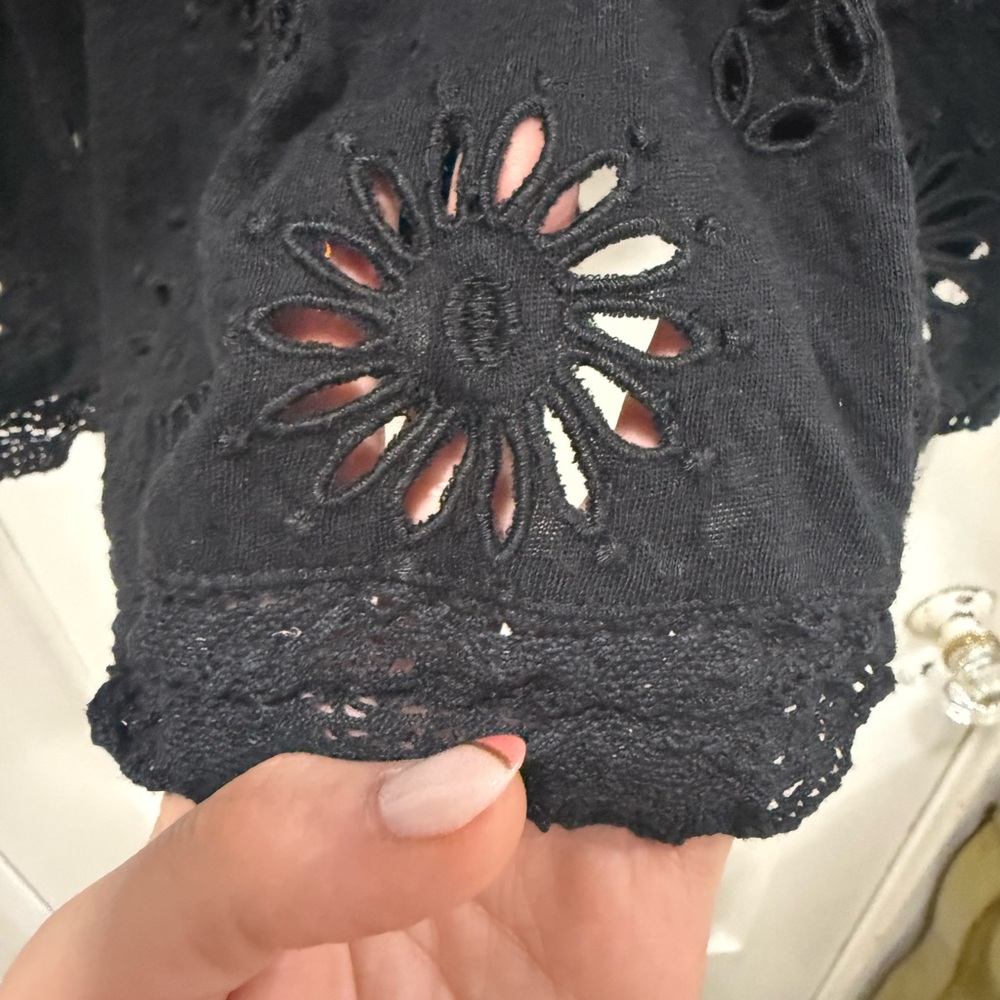 Free People Sweeter Side Eyelet Women's Blouse Small - Picture 9 of 12